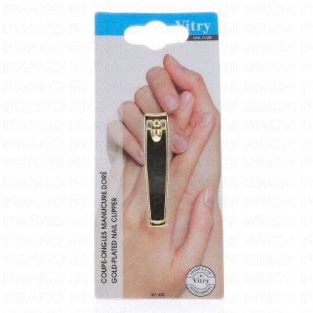 VITRY Coupe-ongles manucure extra plat doré