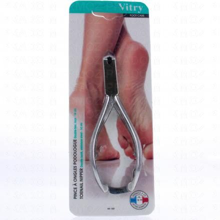 VITRY Foot Care - Pince à ongles podologue double bec
