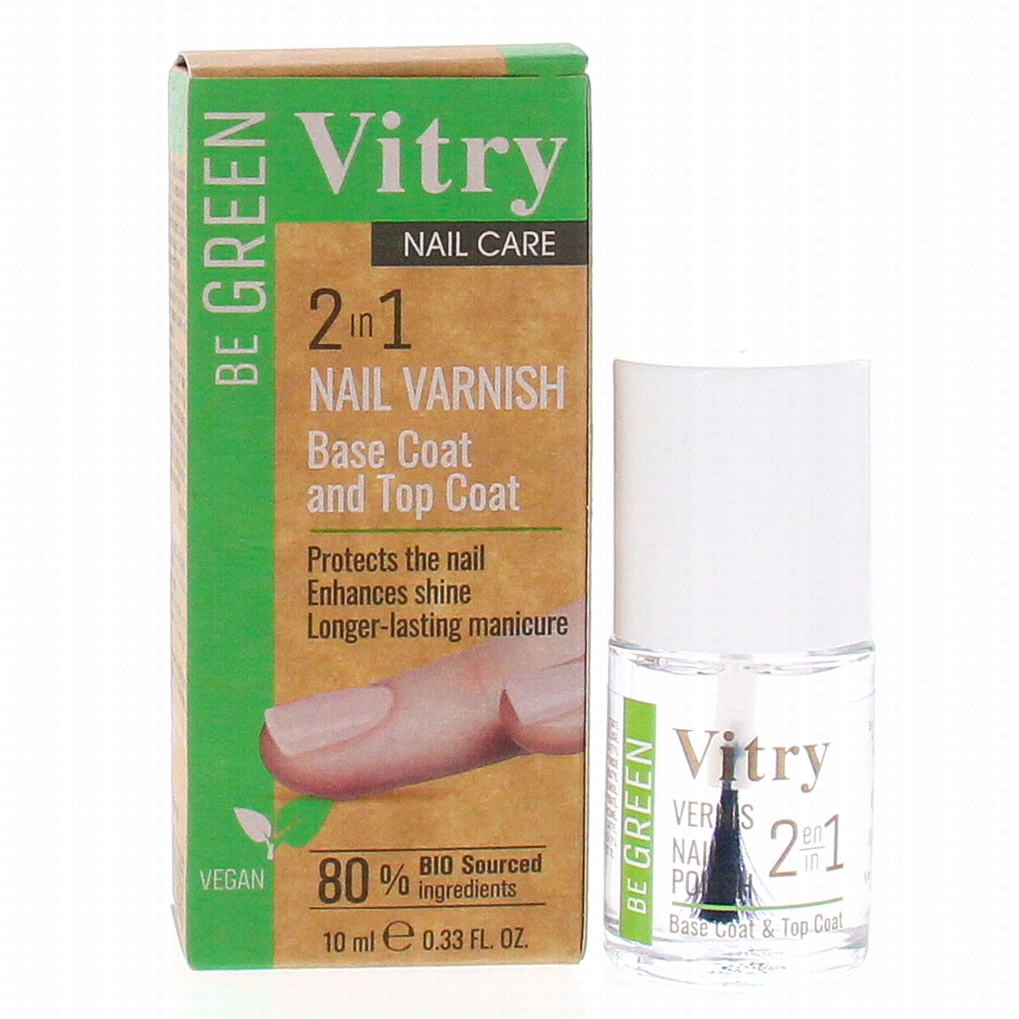 VITRY Vernis 2 en 1 Base et Top Coat flacon 10ml Parapharmacie Prado