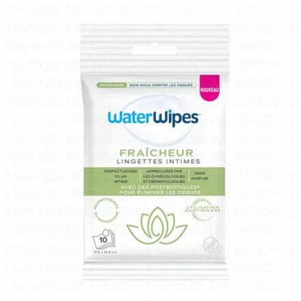 WATERWIPES Lingettes Intimes Fraicheur x10