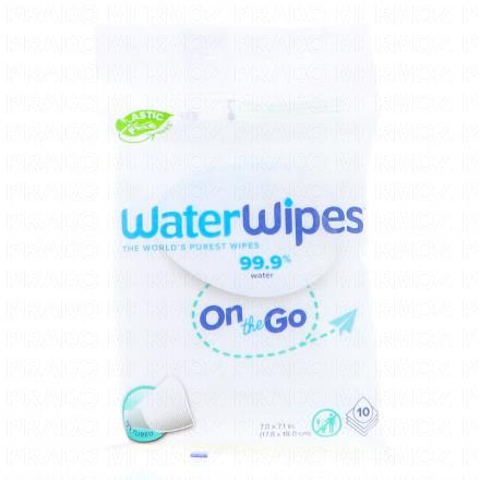 WATERWIPES On the Go - Lingettes bébé x10