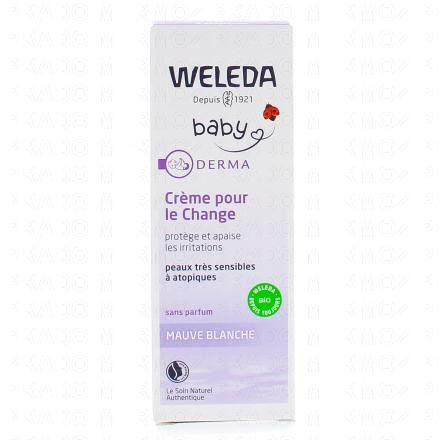 WELEDA Bébé Derma Crème pour le Change à la Mauve Blanche bio (tube 50ml)