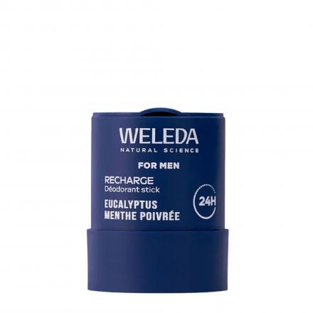 WELEDA For Men - D&eacute;odorant Stick Rechargeable Eucalyptus Menthe Poivr&eacute;e (recharge)