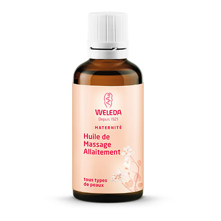 WELEDA Maternité - Huile de massage allaitement bio flacon 50ml