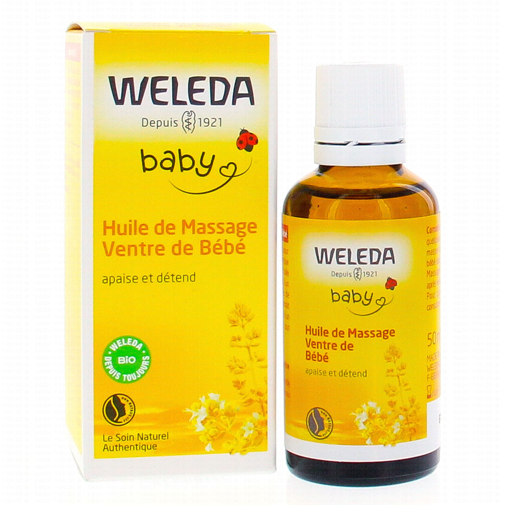 Bébé Huile Massage Ventre de Bébé - 50 ml, WELEDA