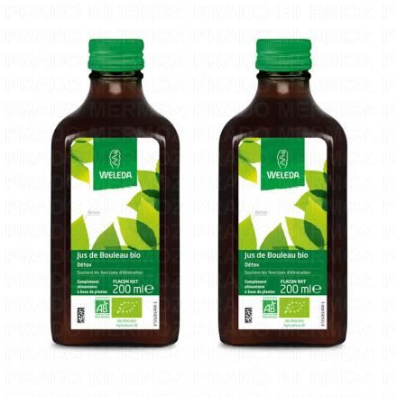 WELEDA Jus de bouleau bio (lot 2 x 200ml)