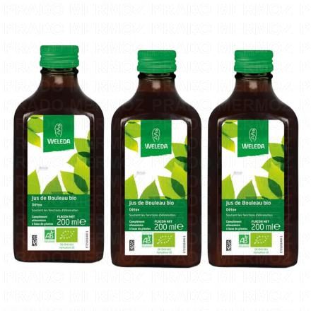 WELEDA Jus de bouleau bio (lot 3 x 200ml)