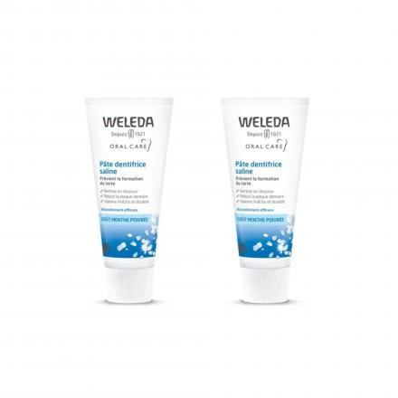 WELEDA Oral Care - Pâte dentifrice saline bio (2 x 75ml)