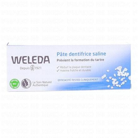 WELEDA Oral Care - P&acirc;te dentifrice saline bio (75ml)