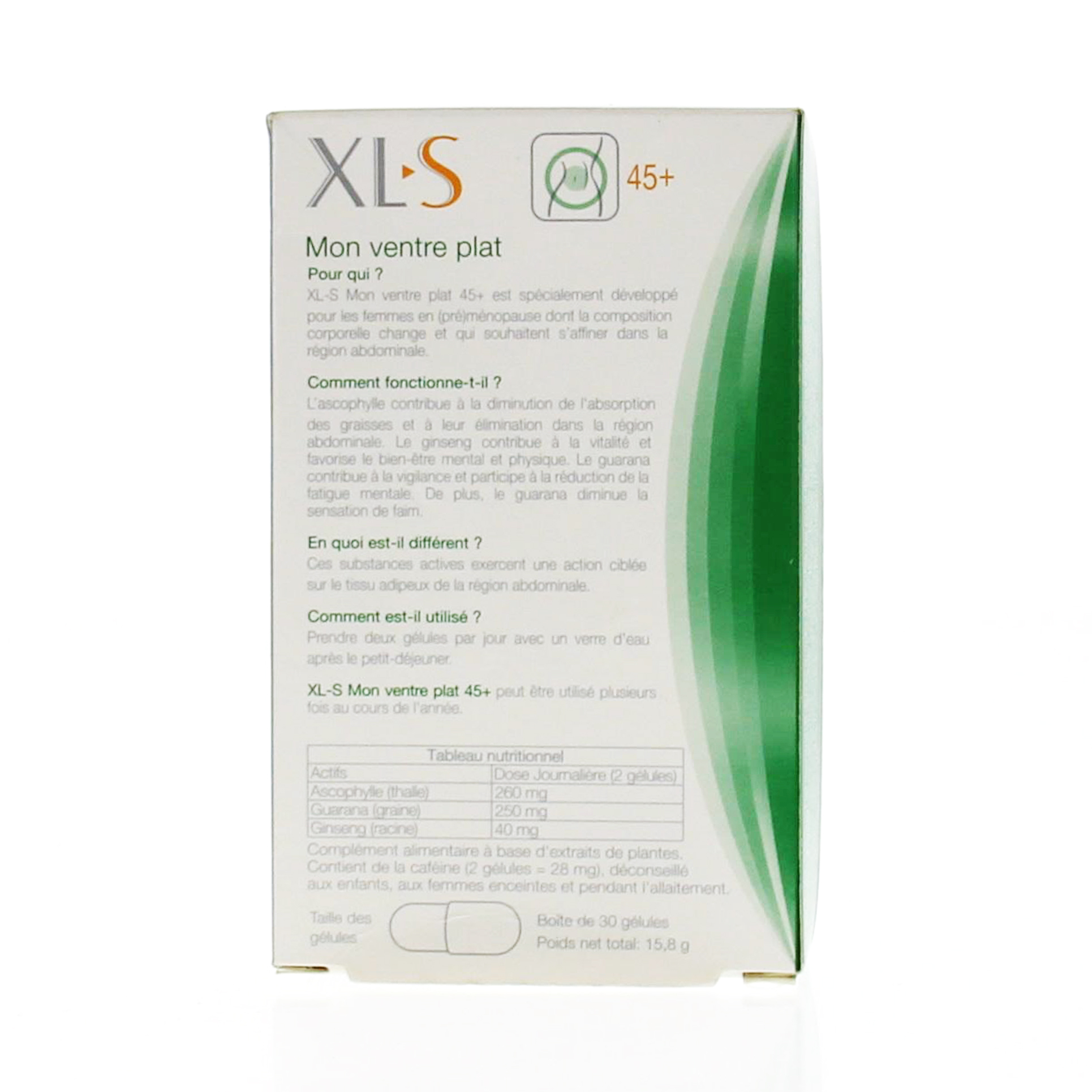 XLS 45+ Mon ventre plat boite 30 gélules - Illustration n°3
