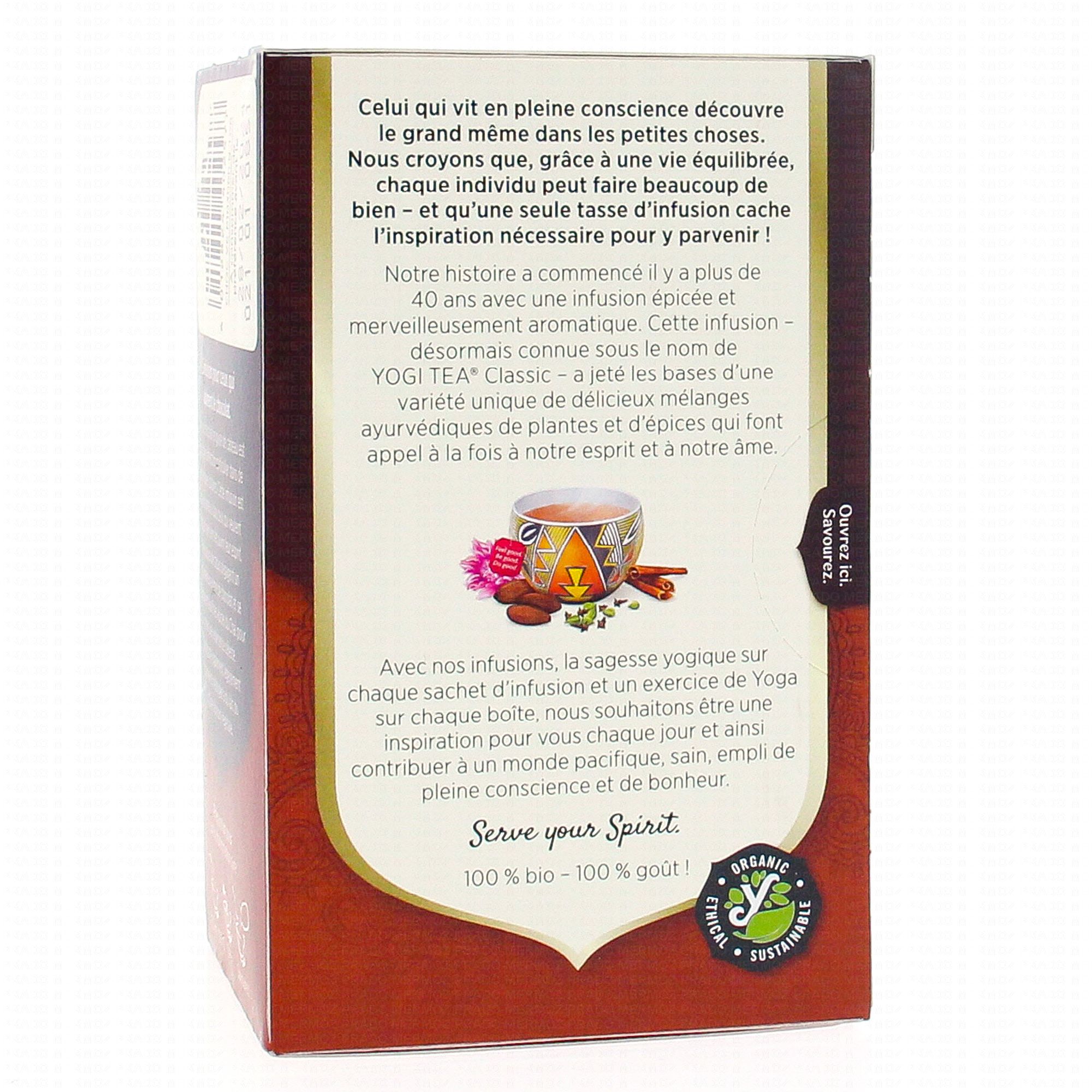 YOGI TEA Choco 17 sachets de 2.2g - Parapharmacie Prado Mermoz