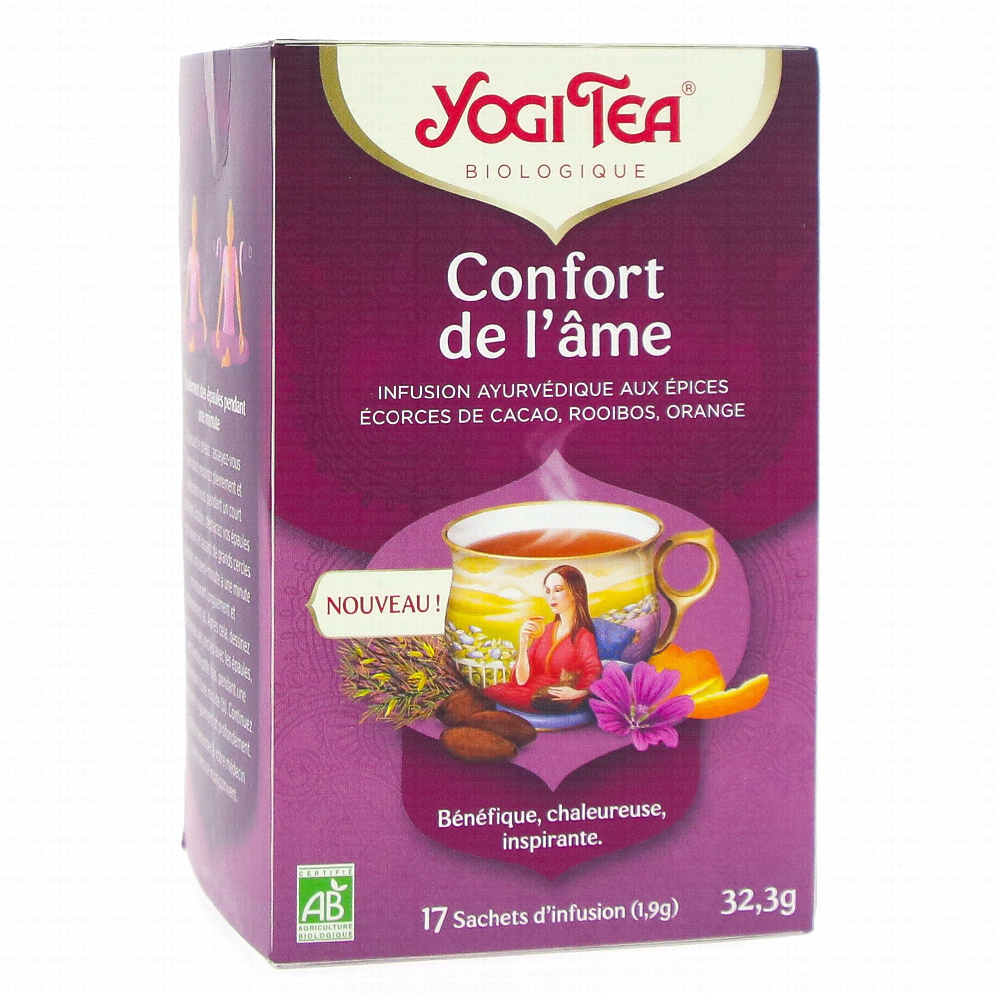 YOGI TEA Confort de l'âme - Infusion ayurvédique aux épices x17 sachets -  Parapharmacie Prado Mermoz