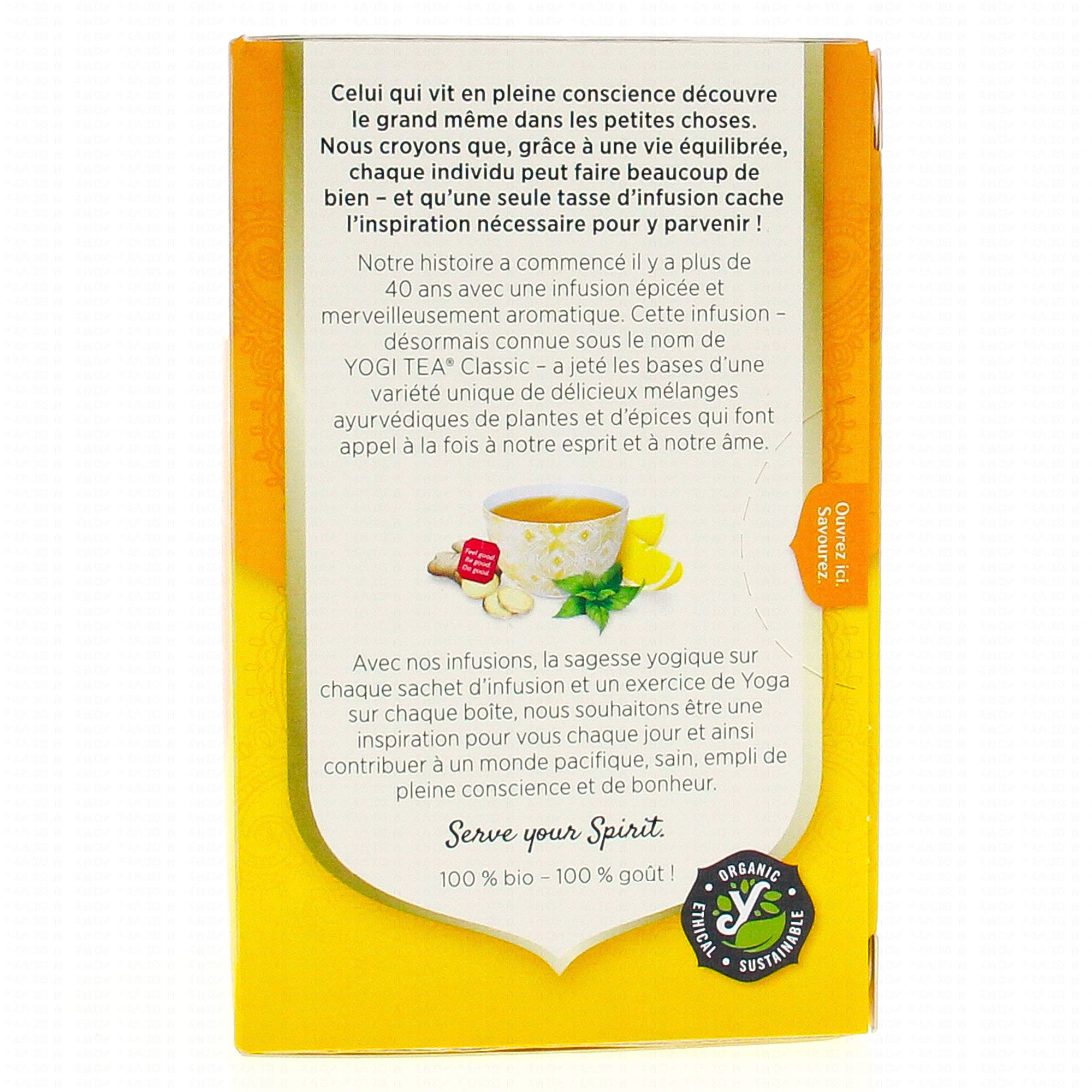 Coffret cadeau Yogi Tea - 2 tisanes au citron et au gingembre avec