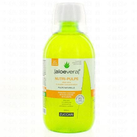 ZUCCARI Aloe Vera Nutri-Pulpe gout pêche blanche 500ml