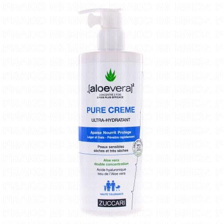 ZUCCARI Aloe vera pure Crème - Ultra-hydratant (400ml)