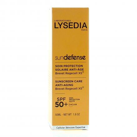 LYSEDIA SunDefense soin protection solaire anti-âge SPF50+ tube 50ml