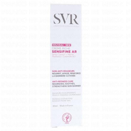 Sensifine AR crème riche hydratante/apaisante tube 40 ml 4