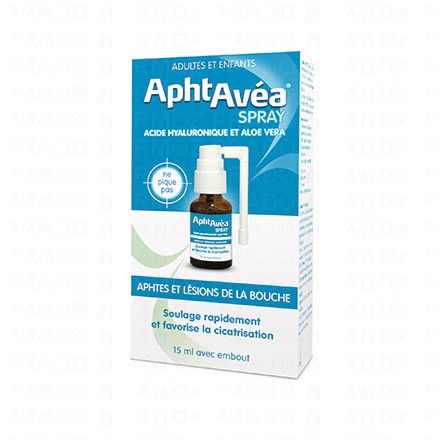 APHTAVEA Solution traitante des aphtes et l&eacute;sions buccales (spray avec embout 15 ml)