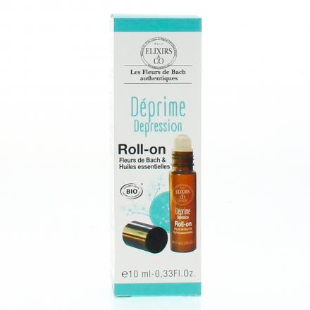 ELIXIRS & CO Les fleurs de bach authentiques Déprime/dépression BIO roll-on 10 ml