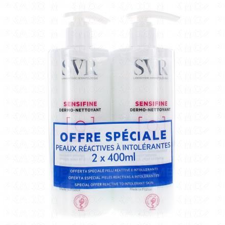 Sensifine dermo-nettoyant/démaquillant OFFRE SPECIALE flacon pompe 400 ml x 2