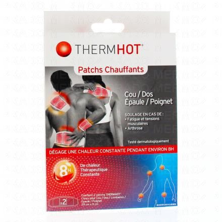 THERMHOT Patchs chauffants cou/dos/épaule/poignet patchs x 2 (x2)