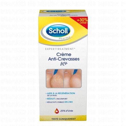 SCHOLL Expert traitement - Crème anti-crevasse K+ (tube 120ml)