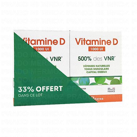 Vitamine D 1000ui 500% des VNR lot 2 * 90 comprimés 3