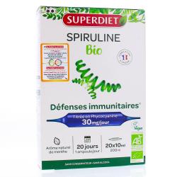 SUPERDIET Spiruline bio 20 ampoules