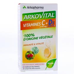 ARKOPHARMA Arkovital - Vitamines C + D3 20 comprimés effervescents