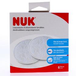 NUK Coussinets d'allaitement lavables x6