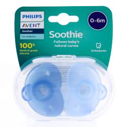 AVENT Soothie Sucettes nouveau né 0-6 mois Bleu