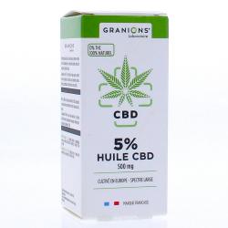 GRANIONS Huile de CBD 10ml 5% - 500mg cbd