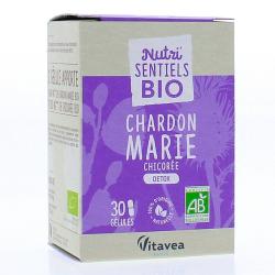 NUTRI SENTIELS Bio Détox Charbon marie x30 gélules 