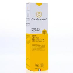 CICAMANUKA Miel de manuka Soin lèvres réparateur bio 15ml
