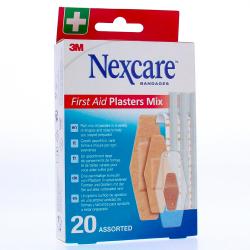 NEXCARE First Aid Plasters Mix - Assortiment pansements x20