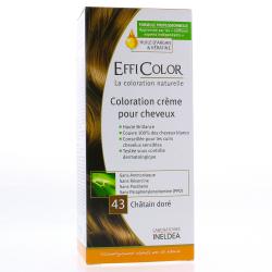 INELDEA Efficolor - Coloration crème pour cheveux n°43 Chatain doré