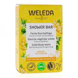WELEDA Shower bar - Douche végétale solide gingembre petitgrain bio 75g