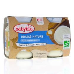 BABYBIO Brassé nature bio +6mois 2x130g