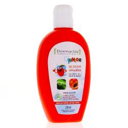 DERMACLAY Junior - Gel douche mangue papaye lait de coton bio 200ml