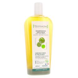 DERMACLAY Argile verte - Shampooing cheveux gras et pellicules bio 400ml