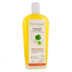 DERMACLAY Argile blanche - Shampooing cheveux normaux bio 400ml