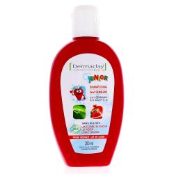 DERMACLAY Junior - Shampooing 2en1 démêlant fraise grande lait de coton bio 200ml
