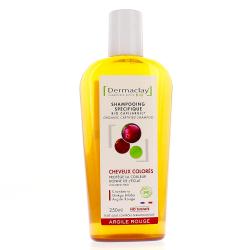 DERMACLAY Argile rouge - Shampooing cheveux colorés bio 250ml