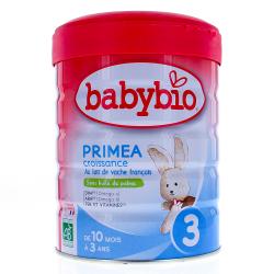 BABYBIO Primea Croissance lait infantile bio 3ème age 10-mois-3ans 800g