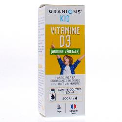 GRANIONS Kid Vitamine D3 compte gouttes 20ml