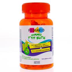 PEDIAKID Gommes P'tit biotic x60 oursons