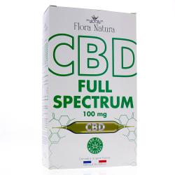 FLORA NATURA CBD Full Spectrum x20 ampoules de 15ml 100mg
