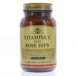 SOLGAR VItamine C 500 avec rose hips x100 comprimés