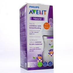 AVENT Biberon natural tétine silicone hippopotame