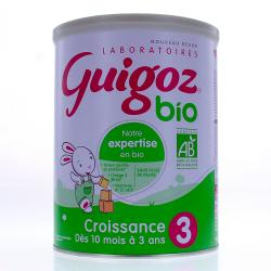 GUIGOZ Lait Bio 3eme age 10mois-3ans